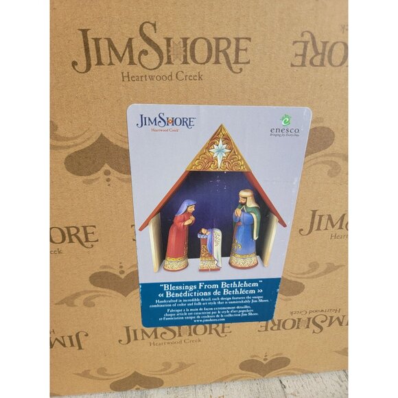 Jim shore 6011684 blessings Bethlehem Nativity scene set enesco Xmas figure deco - Picture 2 of 6